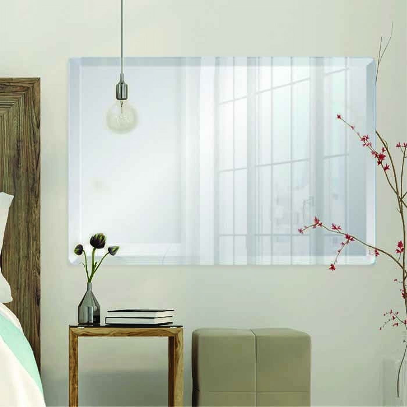 Rectangle-Frameless-Mirror-By-Spancraft-Glass Rectangle Frameless Mirror By Spancraft Glass